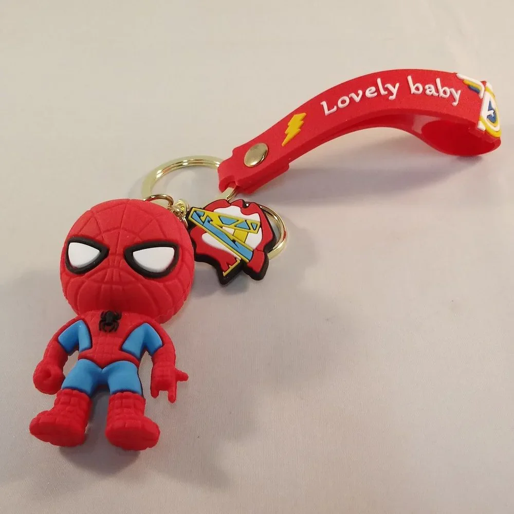 Spider-Man Super Hero Peter Parker Key Chain Key Ring Figurine Keychain Gift